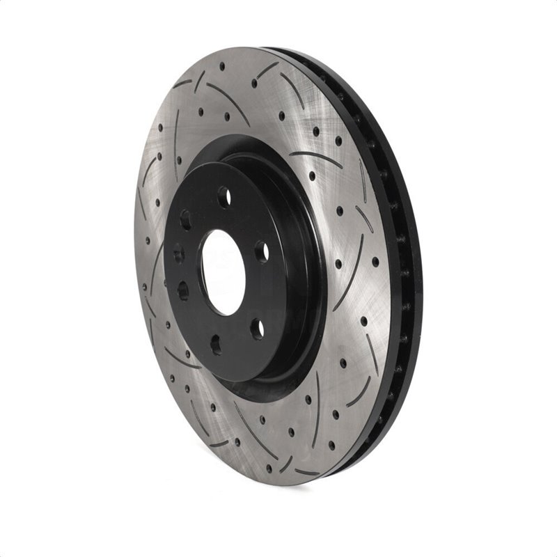 DS-One | Coated Slotted Drilled Disc Brake Rotor - Front - SRX / 9-4X 2010-2016 DS-One Brake Rotors