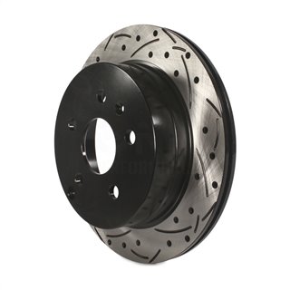 DS-One | Coated Slotted Drilled Disc Brake Rotor - Rear - Equinox / Terrain 2010-2017