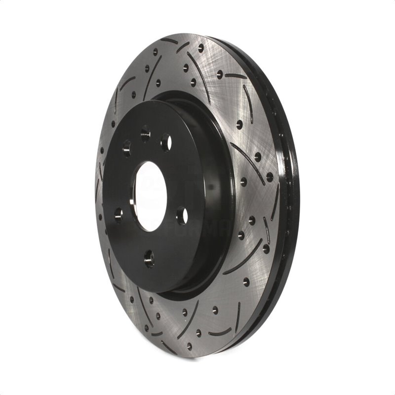 DS-One | Coated Slotted Drilled Disc Brake Rotor - Rear - Buick / Cadillac / Chevrolet / Saab 2010-2023