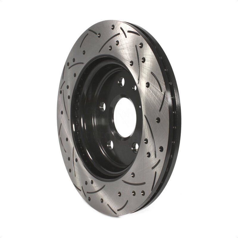 DS-One | Coated Slotted Drilled Disc Brake Rotor - Rear - Buick / Cadillac / Chevrolet / Saab 2010-2023