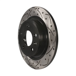 DS-One | Coated Slotted Drilled Disc Brake Rotor - Rear - Buick / Cadillac / Chevrolet 2011-2019