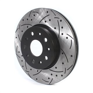 DS-One | Coated Slotted Drilled Disc Brake Rotor - Front - CT5 / CT6 / CTS / Camaro 2014-2023