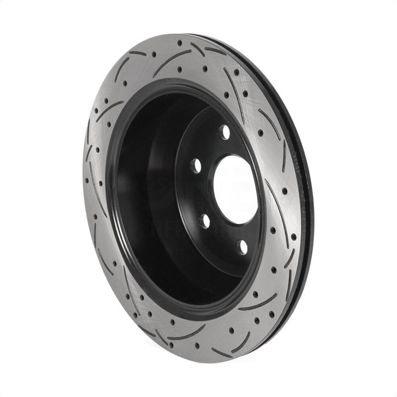 DS-One | Coated Slotted Drilled Disc Brake Rotor - Rear - Colorado / Canyon 2015-2020