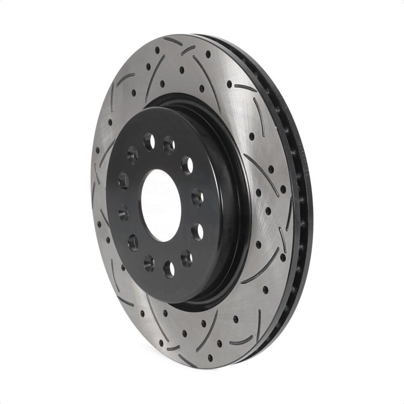 DS-One | Coated Slotted Drilled Disc Brake Rotor - Rear - Buick / Cadillac / Chevrolet / GMC 2017-2023