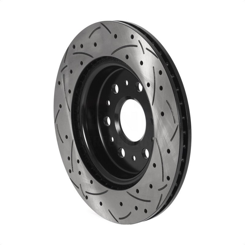 DS-One | Coated Slotted Drilled Disc Brake Rotor - Rear - Buick / Cadillac / Chevrolet / GMC 2017-2023