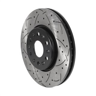 DS-One | Coated Slotted Drilled Disc Brake Rotor - Front - Enclave / Blazer / Traverse / Acadia 2017-2023