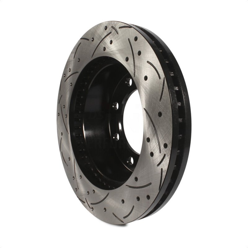 DS-One | Coated Slotted Drilled Disc Brake Rotor - Front - F-250 / F-350 2005-2013