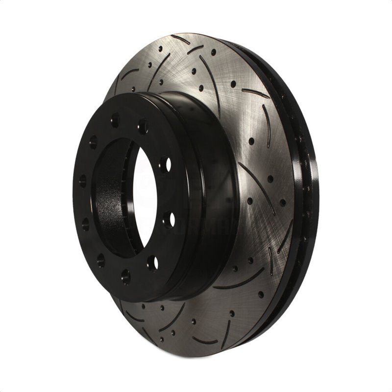 DS-One | Coated Slotted Drilled Disc Brake Rotor - Front - F-250 / F-350 2013-2016