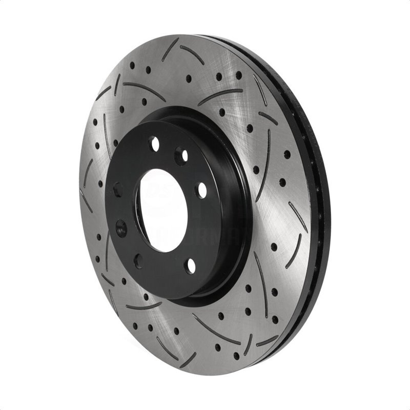 DS-One | Coated Slotted Drilled Disc Brake Rotor - Front - Ford / Lincoln / Mazda / Mercury 2006-2013