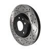 DS-One | Coated Slotted Drilled Disc Brake Rotor - Front - Ford / Lincoln / Mazda / Mercury 2006-2013