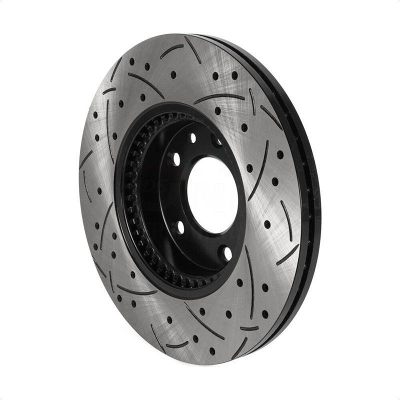 DS-One | Coated Slotted Drilled Disc Brake Rotor - Front - Ford / Lincoln / Mazda / Mercury 2006-2013