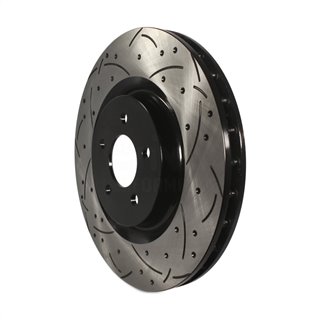 DS-One | Coated Slotted Drilled Disc Brake Rotor - Front - Mustang 5.0L / 5.4L 2007-2014 DS-One Brake Rotors