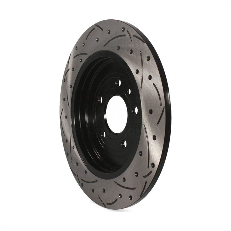 DS-One | Coated Slotted Drilled Disc Brake Rotor - Rear - Ford / Lincoln / Mercury 2005-2019