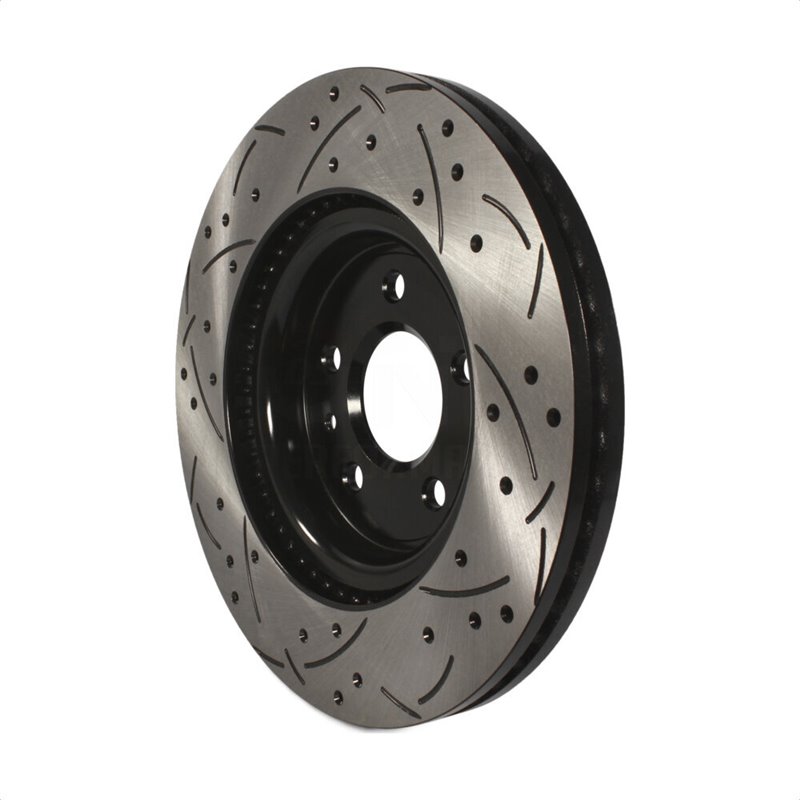 DS-One | Coated Slotted Drilled Disc Brake Rotor - Front - Ford / Lincoln 2009-2019