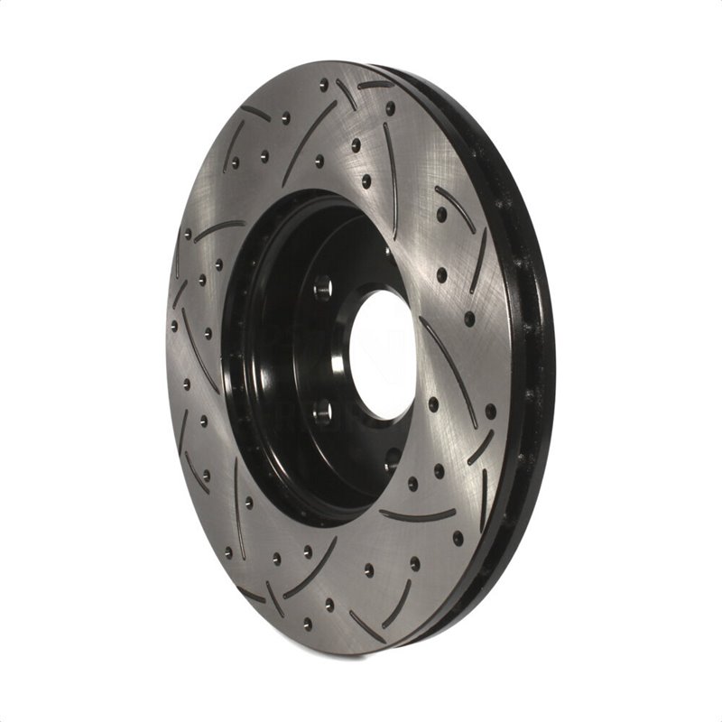 DS-One | Coated Slotted Drilled Disc Brake Rotor - Front - C-Max / Focus 2.0L / 1.0T 2012-2018
