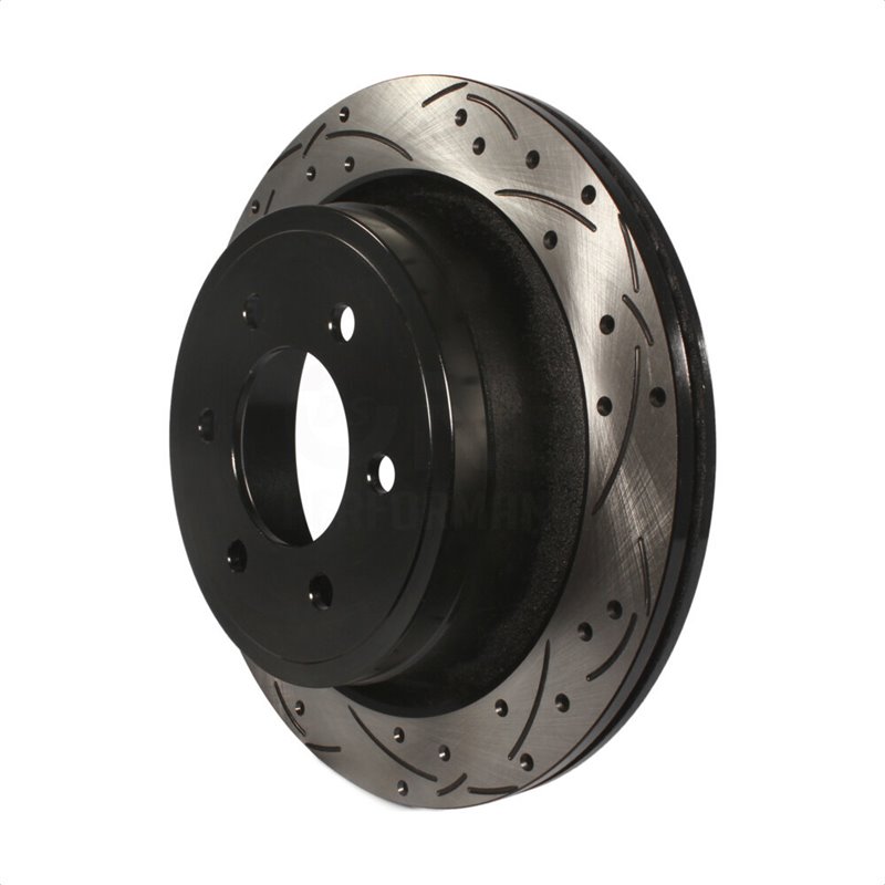 DS-One | Coated Slotted Drilled Disc Brake Rotor - Rear - F-150 2012-2020 DS-One Brake Rotors