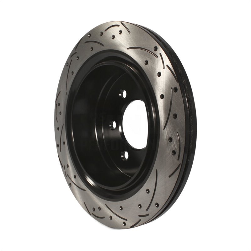 DS-One | Coated Slotted Drilled Disc Brake Rotor - Rear - F-150 2012-2020 DS-One Brake Rotors