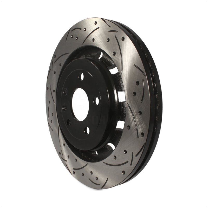 DS-One | Coated Slotted Drilled Disc Brake Rotor - Front - Ford / Lincoln 2012-2019 DS-One Brake Rotors