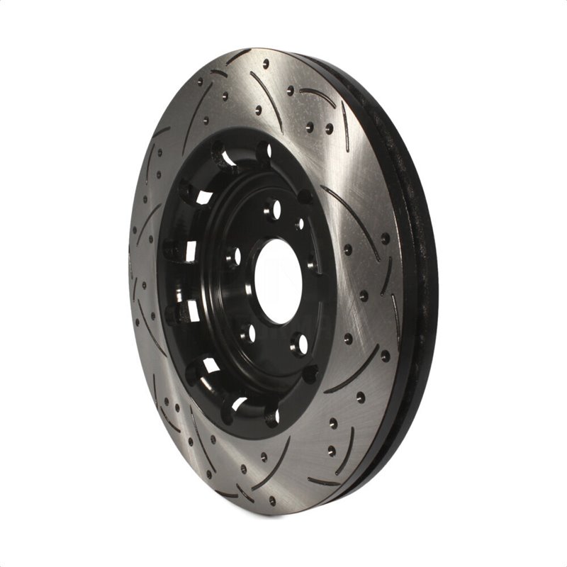 DS-One | Coated Slotted Drilled Disc Brake Rotor - Front - Ford / Lincoln 2012-2019 DS-One Brake Rotors