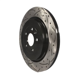 DS-One | Coated Slotted Drilled Disc Brake Rotor - Rear - Ford / Lincoln 2012-2019