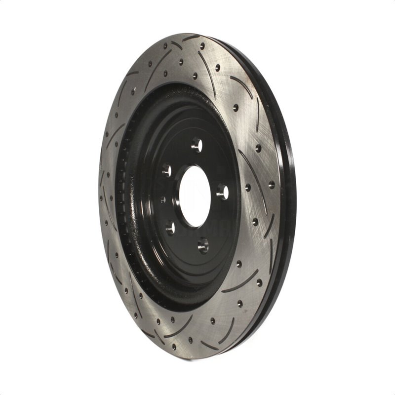 DS-One | Coated Slotted Drilled Disc Brake Rotor - Rear - Ford / Lincoln 2012-2019