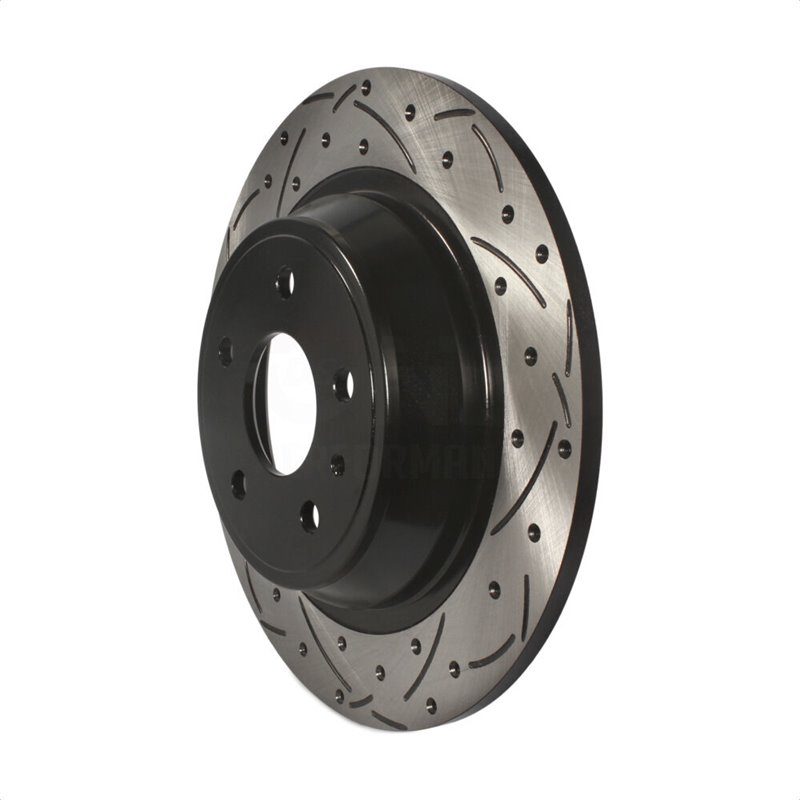 DS-One | Coated Slotted Drilled Disc Brake Rotor - Rear - Fusion / MKZ Hybrid 2013-2020