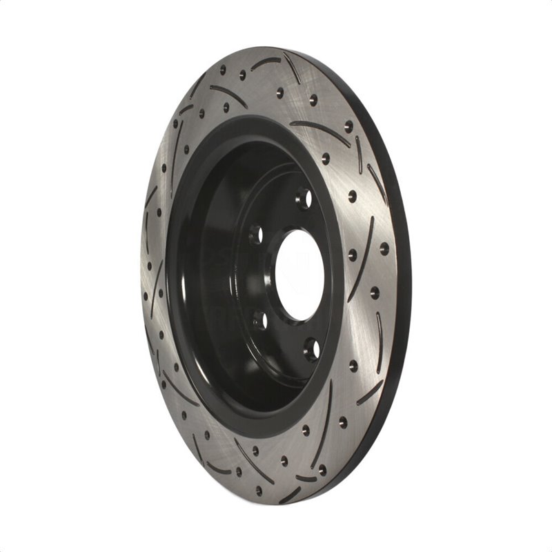 DS-One | Coated Slotted Drilled Disc Brake Rotor - Rear - Fusion / MKZ Hybrid 2013-2020