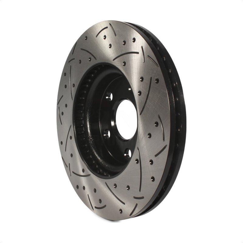 DS-One | Coated Slotted Drilled Disc Brake Rotor - Front - Fusion / MKZ Hybrid 2013-2020 DS-One Brake Rotors