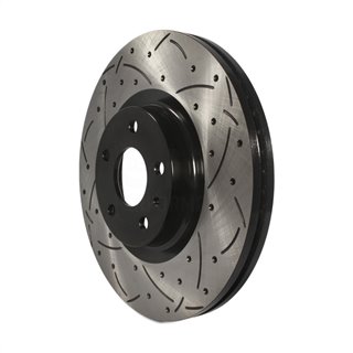 DS-One | Coated Slotted Drilled Disc Brake Rotor - Front - Fusion / MKZ 2.0L / 3.7L 2013-2020