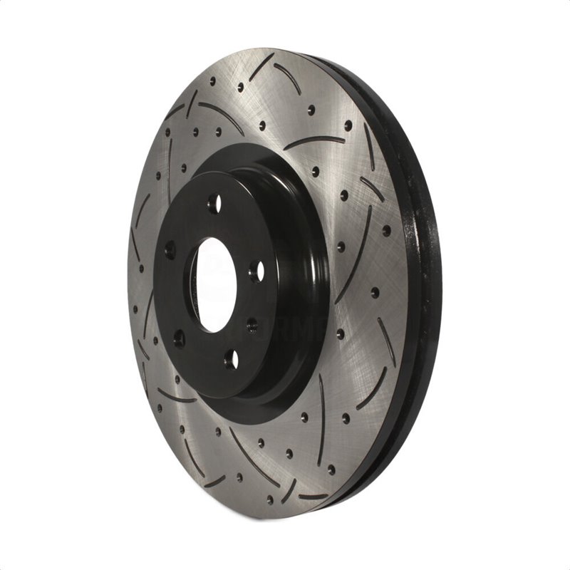 DS-One | Coated Slotted Drilled Disc Brake Rotor - Front - Fusion / MKZ 2.0L / 3.7L 2013-2020