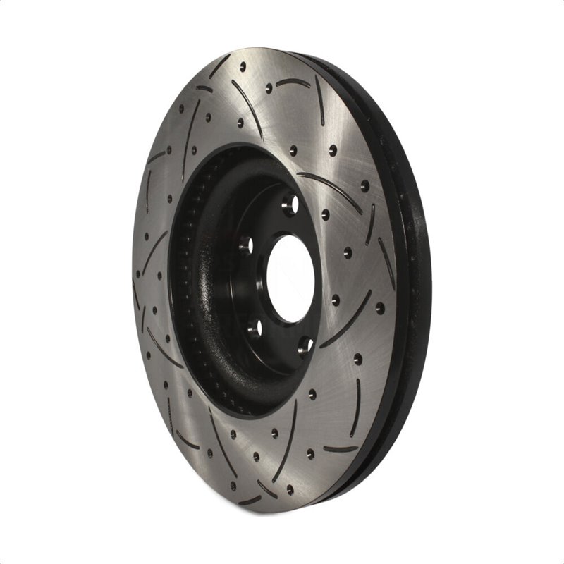 DS-One | Coated Slotted Drilled Disc Brake Rotor - Front - Fusion / MKZ 2.0L / 3.7L 2013-2020