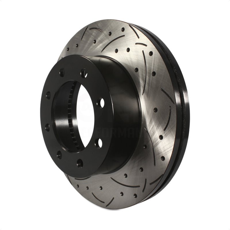DS-One | Coated Slotted Drilled Disc Brake Rotor - Front - F-250 / F-350 2013-2022 DS-One Brake Rotors