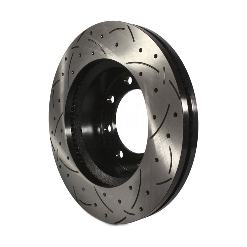 DS-One | Coated Slotted Drilled Disc Brake Rotor - Front - F-250 / F-350 2013-2022 DS-One Brake Rotors