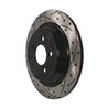 DS-One | Coated Slotted Drilled Disc Brake Rotor - Rear - Mustang 2.3T / 3.7L 2015-2022