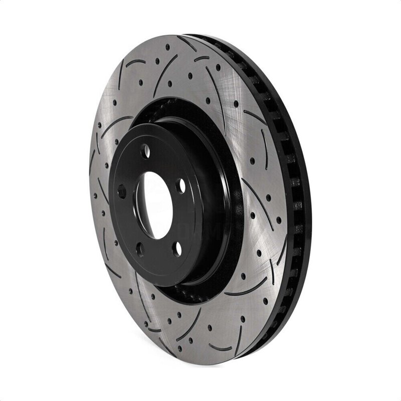 DS-One | Coated Slotted Drilled Disc Brake Rotor - Front - Mustang 2.3T / 5.0L 2015-2020