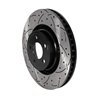 DS-One | Coated Slotted Drilled Disc Brake Rotor - Front - Mustang 2.3T / 5.0L 2015-2020