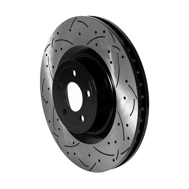 DS-One | Coated Slotted Drilled Disc Brake Rotor - Front - Mustang 2.3T / 5.0L 2015-2022