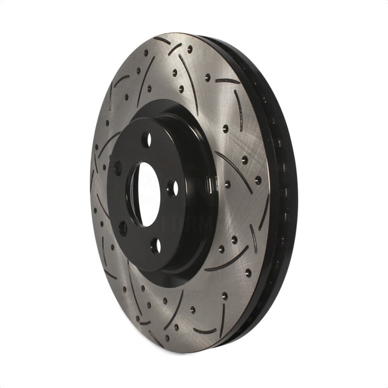 DS-One | Coated Slotted Drilled Disc Brake Rotor - Front - Edge / Continental 2015-2022 DS-One Brake Rotors