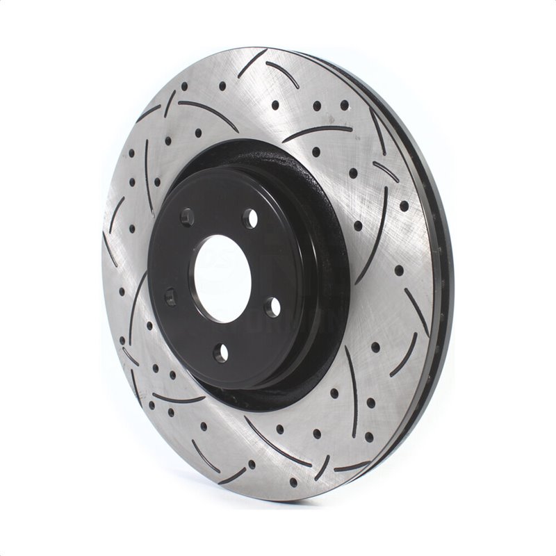 DS-One | Coated Slotted Drilled Disc Brake Rotor - Front - Focus / ST / MKC 2.0T / 2.3T 2014-2019