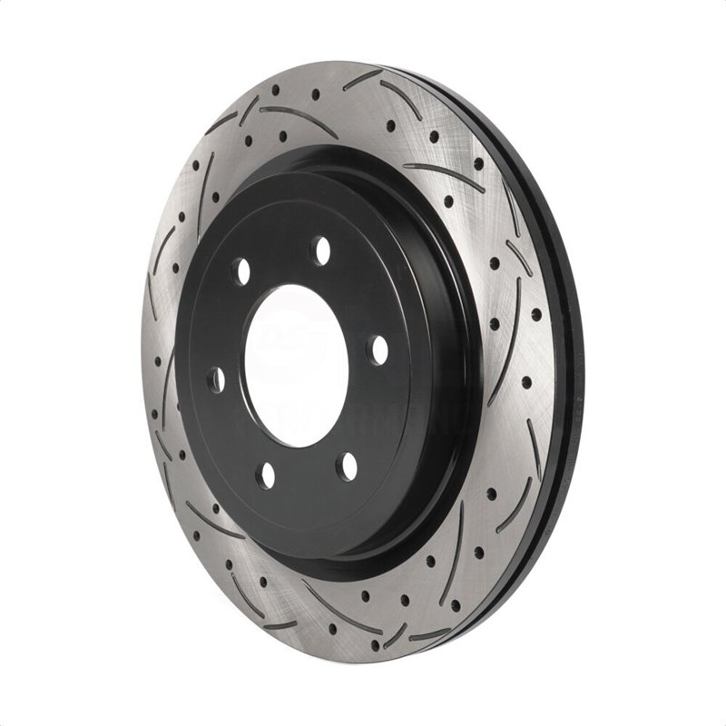 DS-One | Coated Slotted Drilled Disc Brake Rotor - Rear - Expedition / F-150 / Navigator 2018-2021