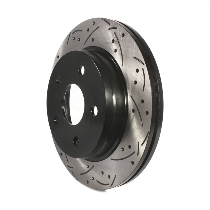DS-One | Coated Slotted Drilled Disc Brake Rotor - Front - Aspen / Durango / Ram 2002-2021