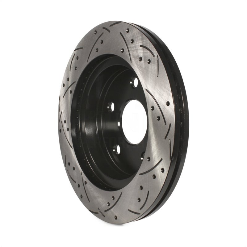DS-One | Coated Slotted Drilled Disc Brake Rotor - Front - Aspen / Durango / Ram 2002-2021