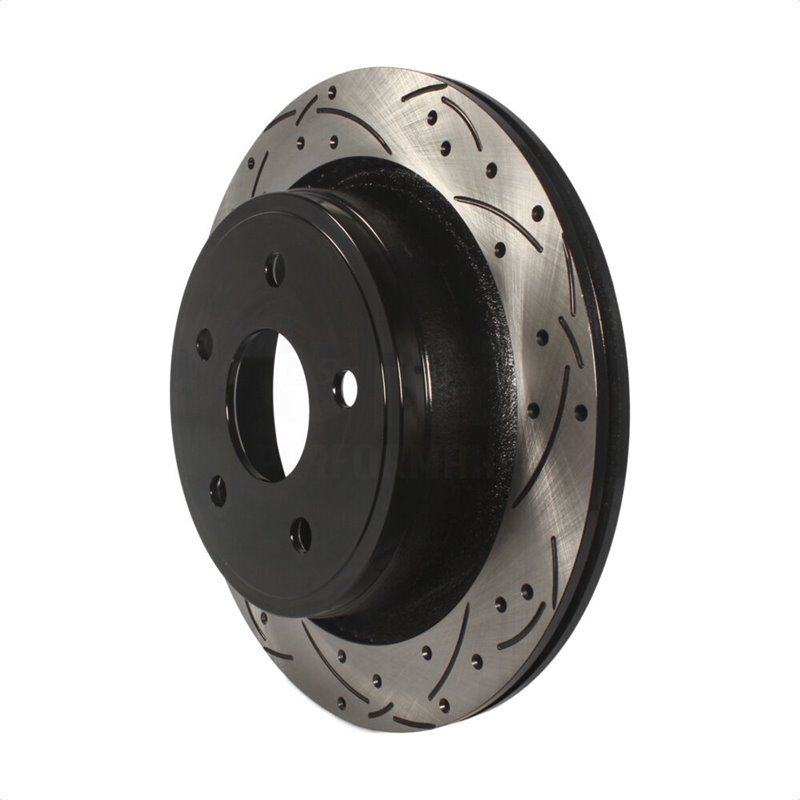 DS-One | Coated Slotted Drilled Disc Brake Rotor - Rear - Aspen / Durango / Ram 2002-2021 DS-One Brake Rotors