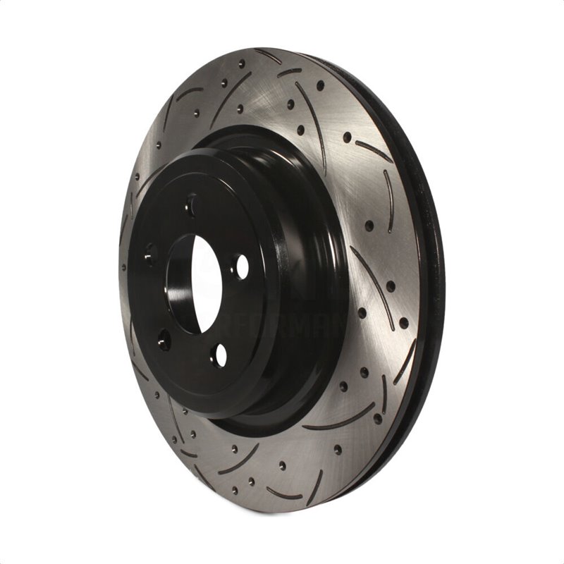 DS-One | Coated Slotted Drilled Disc Brake Rotor - Rear - Charger / Pursuit / Magnum 2006-2022