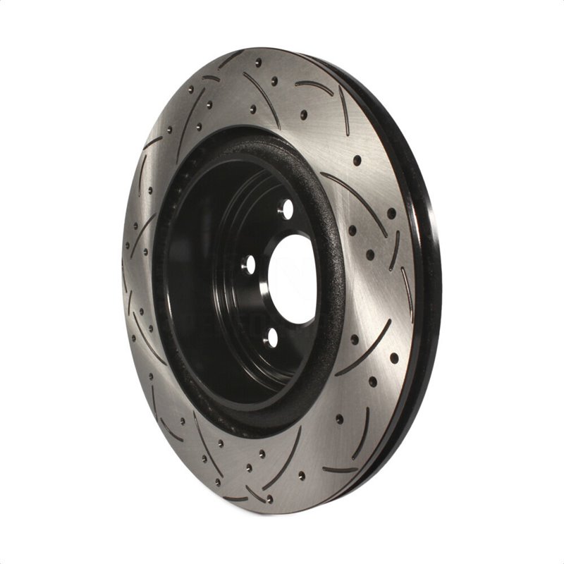 DS-One | Coated Slotted Drilled Disc Brake Rotor - Rear - Charger / Pursuit / Magnum 2006-2022