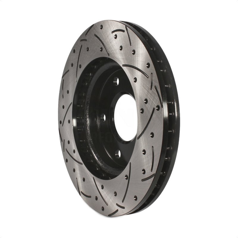 DS-One | Coated Slotted Drilled Disc Brake Rotor - Front - Caliber / Lancer 2007-2017 DS-One Brake Rotors