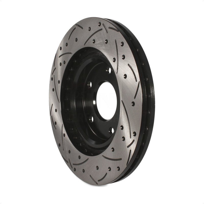 DS-One | Coated Slotted Drilled Disc Brake Rotor - Front - Chrysler / Dodge / Jeep / Mitsubishi 2007-2022