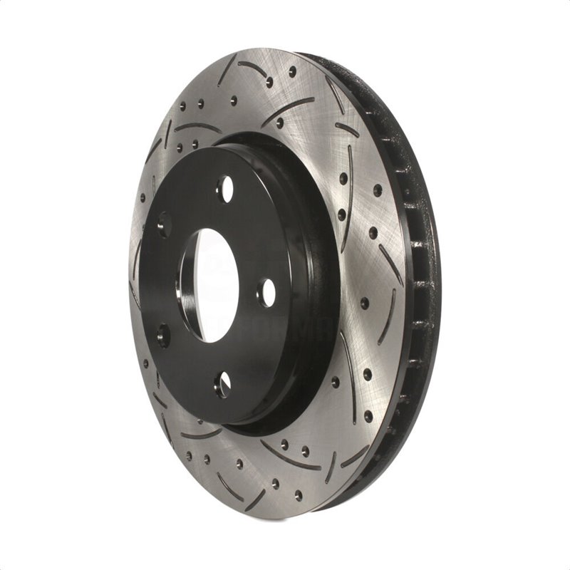 DS-One | Coated Slotted Drilled Disc Brake Rotor - Front - Wrangler (JK) 3.6L / 3.8L 2007-2018