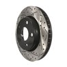 DS-One | Coated Slotted Drilled Disc Brake Rotor - Front - Wrangler (JK) 3.6L / 3.8L 2007-2018