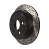 DS-One | Coated Slotted Drilled Disc Brake Rotor - Rear - Wrangler (JK) 3.6L / 3.8L 2007-2018